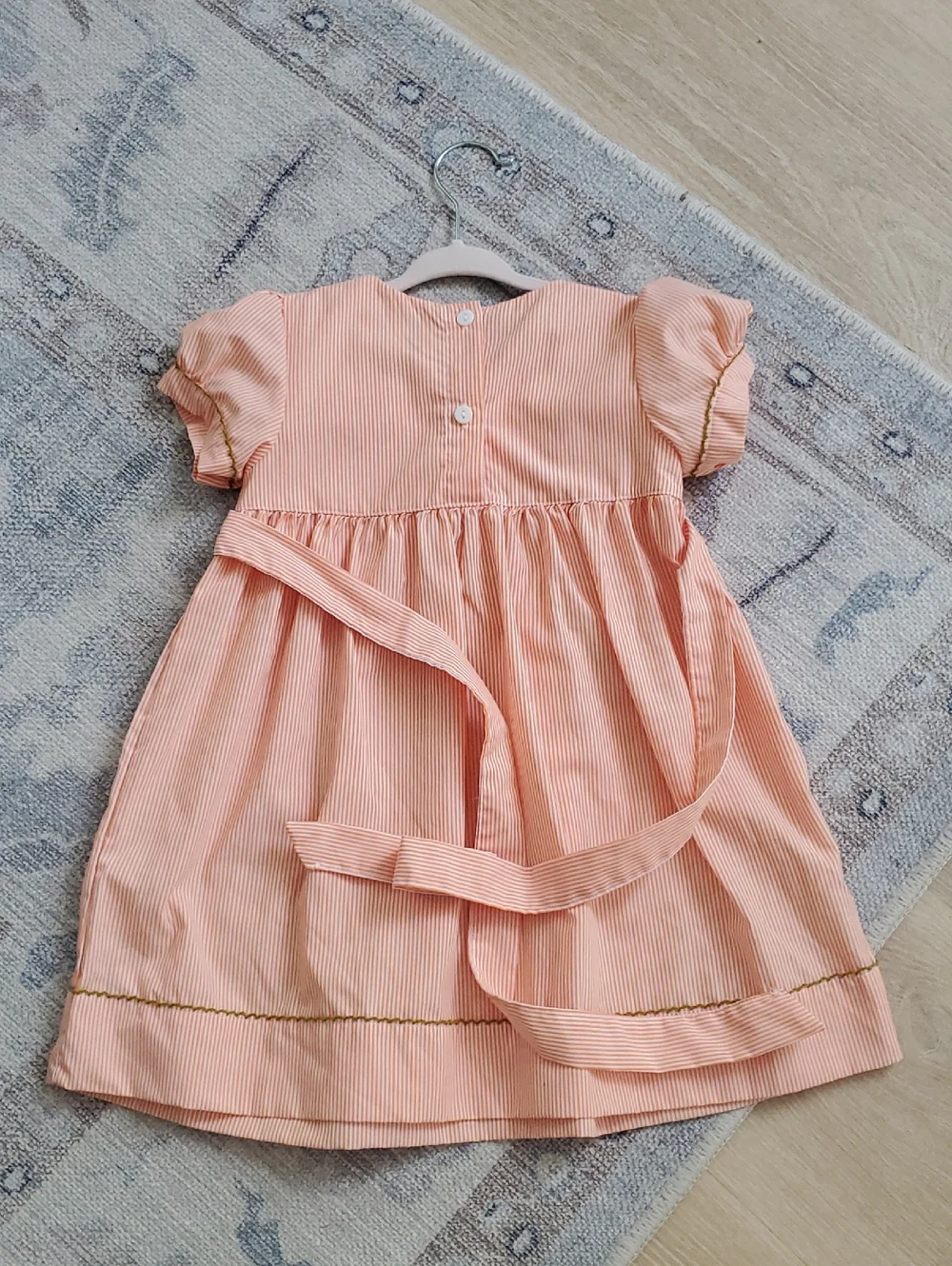 Sweet Dreams Girls Embroidered Pumpkin Fall Harvest Dress Sz3
